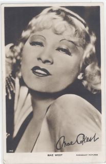 Mae West Paramount Pictures Real Photo Vintage M42845