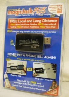 Magicjack Magic Jack Plus PC to Phone Jack New