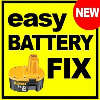 Nicad Drill Battery Fix Dewalt Makita Bosch Hitachi Ryobi Saw NICD 18v