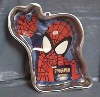 Wilton Spiderman Cake Pan Mold w Insert Instructions New Unused