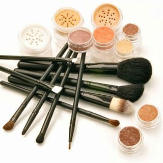 21pc Mineral Makeup Kit Fair Fawless Bare Brush Set