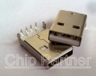 10pcs USB Short Male Male Socket Connector PCB Socket