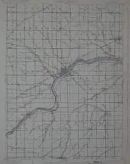 Map Napoleon Ohio Miami Erie Canal Henry County Holgate Malinta