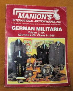 GERMAN MILITARIA Auction Catalog Manion Third Reich Nazi Helmets