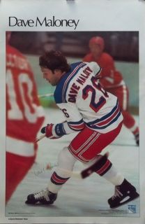 Dave Maloney 23x35 New York Rangers NHL SI Poster