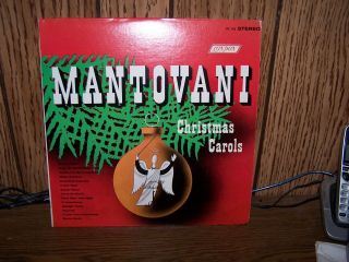 Mantovani Christmas Carols LP Stereo Album 1953 VG VG