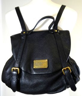 Marc by Marc Jacobs Classic Q Black Leather Backpack