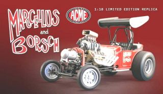 MARCELLUS & BORSCH WINGED EXPRESS FUEL ALTERED 1:18 NHRA GMP ACME