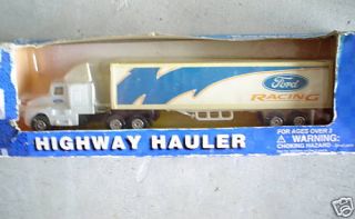 Vintage Maisto Ford Racing Tractor Trailer Truck
