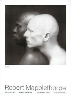 Robert Mapplethorpe 1984 Moody and Sherman Gallery Exhibition Poster