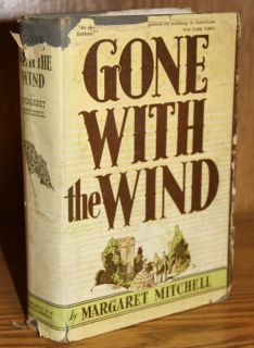 Margaret Mitchell Gone with The Wind Early 1938 w DJ Civil War 1936