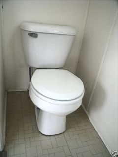 Mansfield White Round Toilet Used