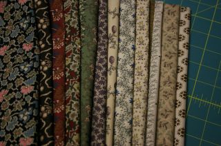  REPRODUCTION QUILT FABRIC FAT QUARTERS BY ROTHERMEL FOR MARCUS A