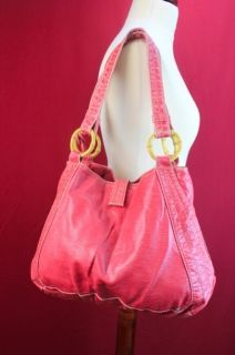 Marc Ecko Pink Handbag Hobo Style Purse Girly Cute Retro Trendy Used