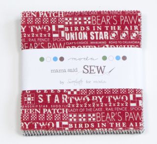 Mama Said Sew Moda Fabric 42 5 Squares Charm Pack Sweetwater Sewing