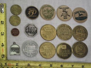 16 John Deere Coins Medallion Medal Plack