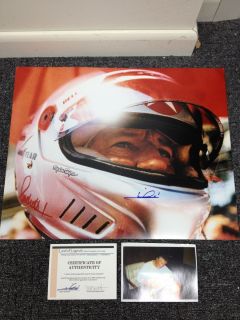 Autographed Mario Andretti 16 20 Great Shot Land of Legends Certified