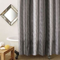 BED BATH & BEYOND MANOR HILL SIERRA ONYX SHOWER CURTAIN AND DECORATIVE