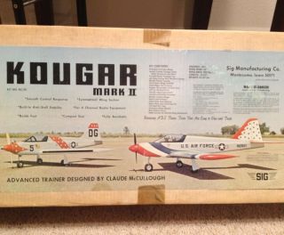 Sig Kougar Mark II R C Model Airplane Kit New