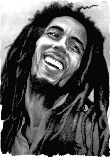Bob Marley Reggae Legend Cool Art Image T Shirt Heat Transfer