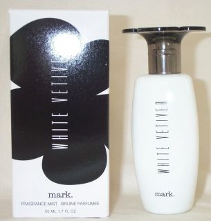 New Avon Mark. WHITE VETIVER Fragrance Mist Perfume Spray 1.7 oz. Full