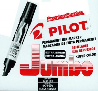 Pilot Jumbo Refillable Permanent Super Color Markers 43100
