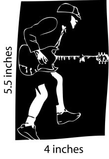 ACDC Stickers Cut Vinyl Decal Marcus Hook Roll Gibson SG ACDC