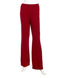  Cashmere Blend Pants Red