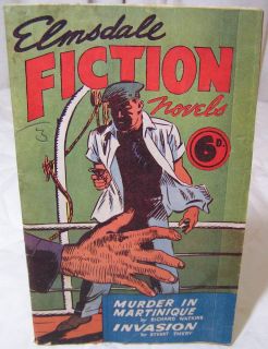 Elmsdale Fiction Novels Book Booklet Comic Sydney Murder In Martinique