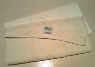 Ribbed Hand Towels Martha Stewart Terrycloth New