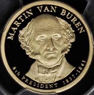 2008 s Martin Van Buren Presidential Dollar PCGS PR70 DCAM
