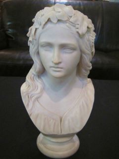 Copeland Parian Bust of Ophelia w C Marshall Crystal Palace Art Union