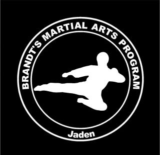 Martial Arts Personalized Dojo and student car window decal sticker