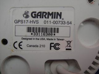 Garmin GPS17 HVS Marine Boat GPS Receiver Antenna 001 00733 54 8 Wires