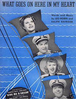 1938 Give Me A Sailor Bob Hope Martha Raye