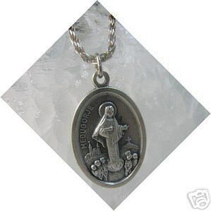 Lady of Medjugorje Virgin Mary Queen of Peace Charm 925