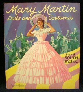 Mary Martin Paper Dolls Vintage Uncut 1942 Original Saalfield 2600 10