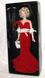 Marilyn Monroe Star Debut Doll Franklin Mint Portrait Doll 16” Vinyl