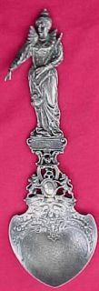 Gorham Queen Elizabeth Sterling Silver Figural Spoon