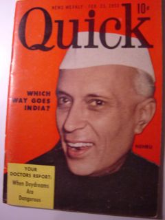 Quick Nehru Feb 23 1953 Magazine