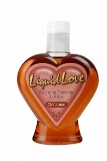 Liquid Love Wariming Massage Lotion Cinnamon Oil 4oz Adult Enhancer