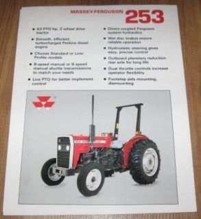 Massey Ferguson MF253 MF 253 MF 253 Tractor Specifications Sales