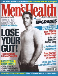 Mens Health Magazine Matthew Fox ABS Workout Upgrades