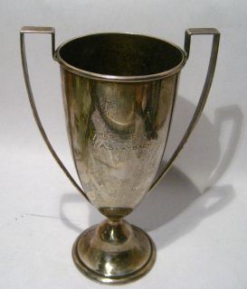 1912 MAYNARD & POTTER STERLING SILVER LOVING CUP GOLF TROPHY 302 GRAMS