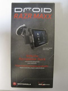 Motorola Droid RAZR Maxx GPS Car Dock Navigation Mount New in Retail