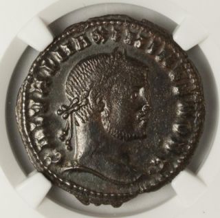 Roman Empire Maximinus II AD 310 313 BI Bronze Nummus NGC XF Strike 3