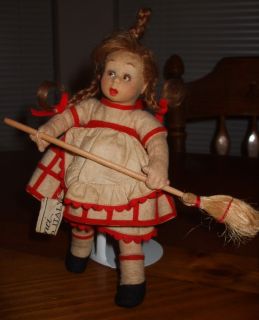 Antique Lenci Miniature Mascotte RARE Smaller Doll