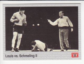 Joe Louis vs Max Schmeling II 1938 Boxing Boxer 1991 AW Sports Inc