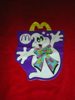 McDonalds Halloween Trick or Treat Bag Ghost 1980s