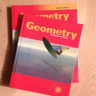 Geometry Mathematics in Context Student Teacher Textbooks Math